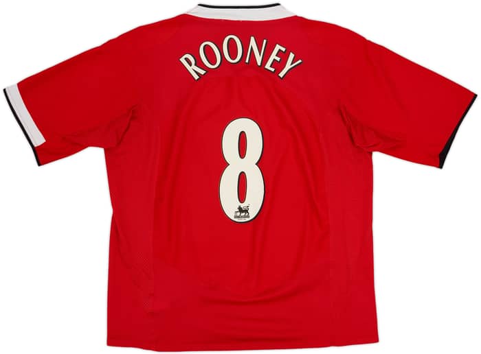2004-06 Manchester United Home Shirt Rooney #8 - 7/10 - (XL)