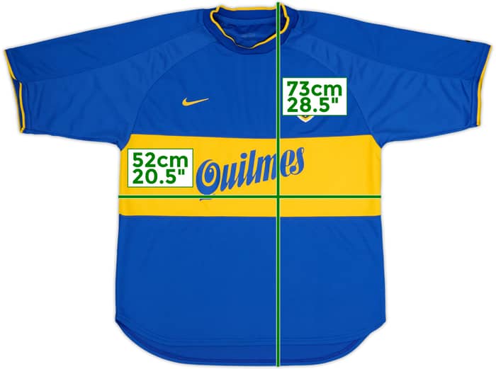 2000-01 Boca Juniors Home Shirt - 8/10 - (M)