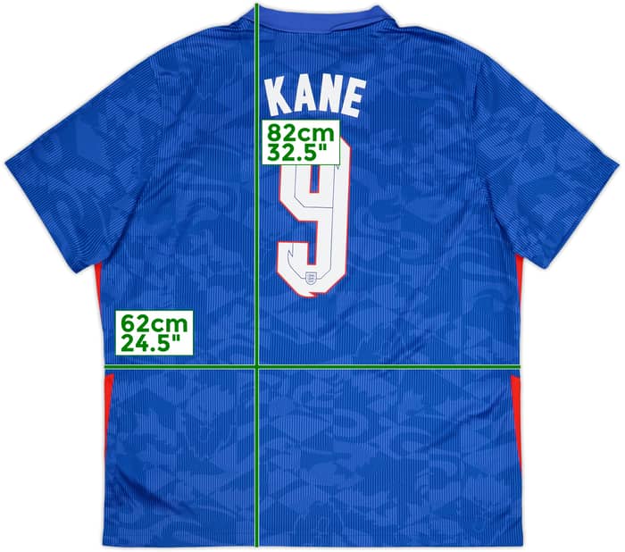 2020-21 England Away Shirt Kane #9 - 8/10 - (XXL)