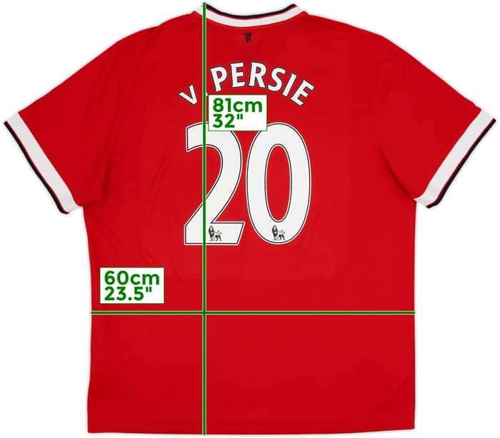 2014-15 Manchester United Home Shirt V.Persie #20 - 6/10 - (XXL)