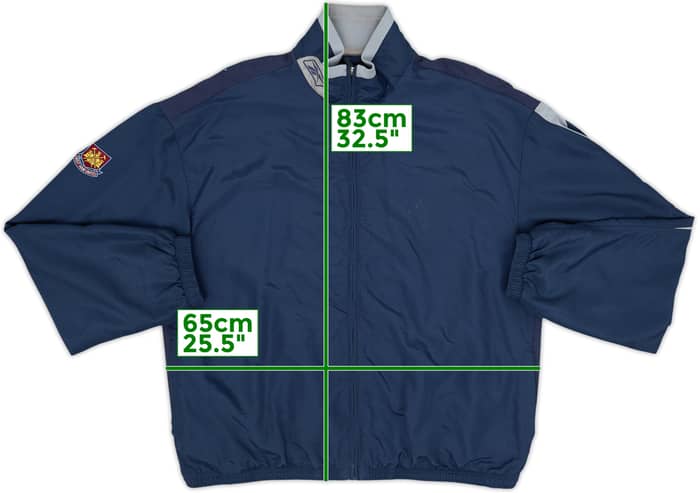 2005-07 West Ham Reebok Track Jacket - 7/10 - (XXL)