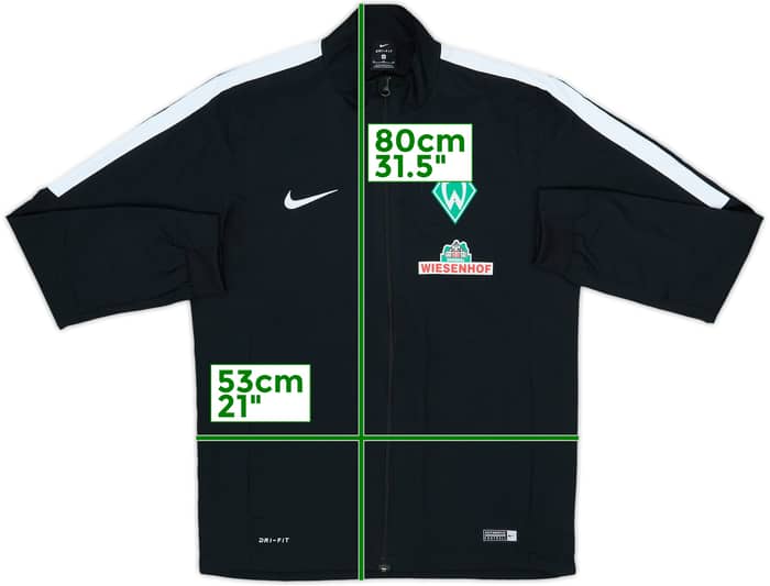 2016-17 Werder Bremen Nike Track Jacket - 7/10 - (M)