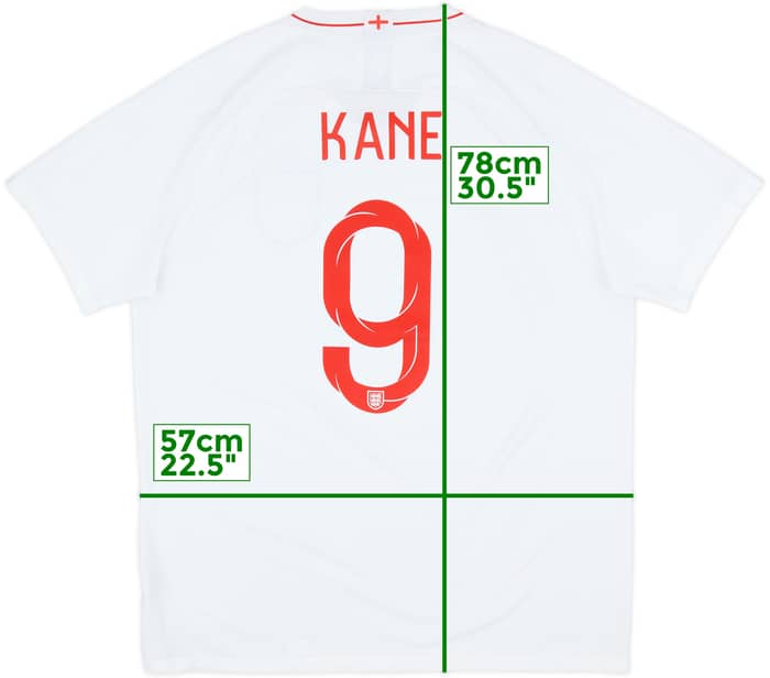 2018-19 England Home Shirt Kane #9 - 8/10 - (XL)