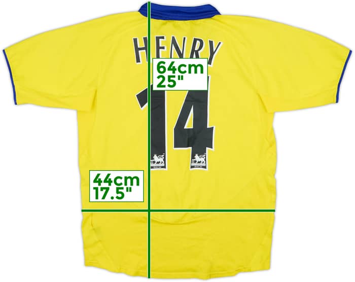 2003-05 Arsenal Away Shirt Henry #14 - 5/10 - (L.Boys)