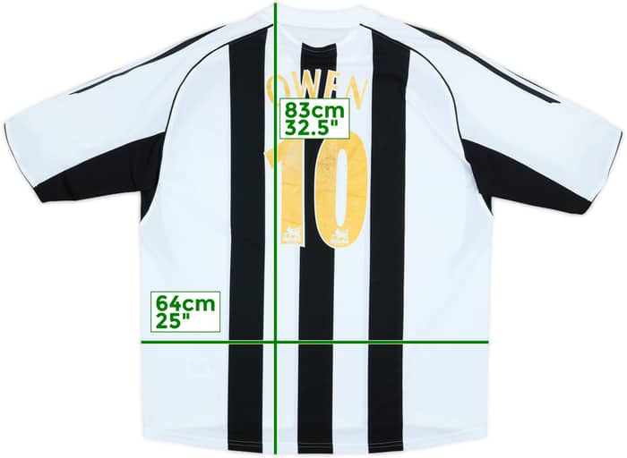2005-07 Newcastle Home Shirt Owen #10 - 6/10 - (XXL)