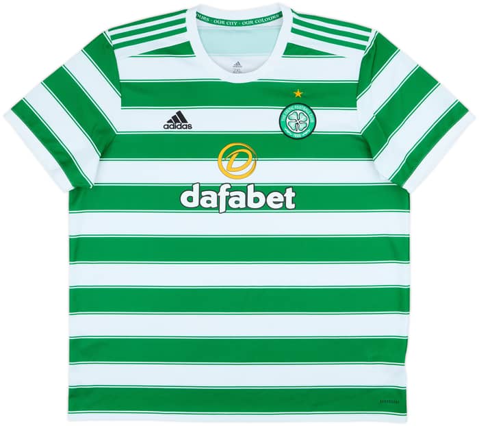 2021-22 Celtic Home Shirt - 8/10 - (XXL)