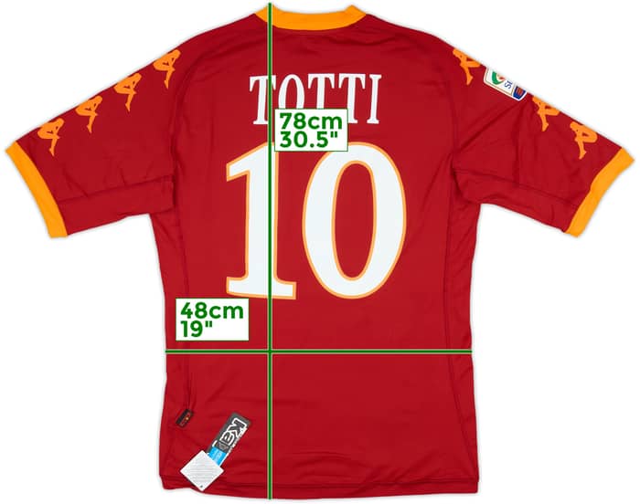 2010-11 Roma Home Shirt Totti #10 (XL)