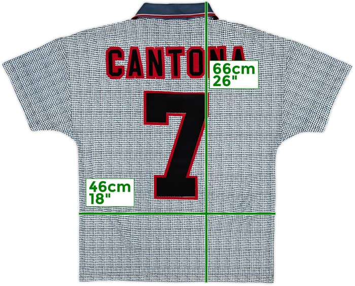 1995-96 Manchester United Away Shirt Cantona #7 - 10/10 - (Y)