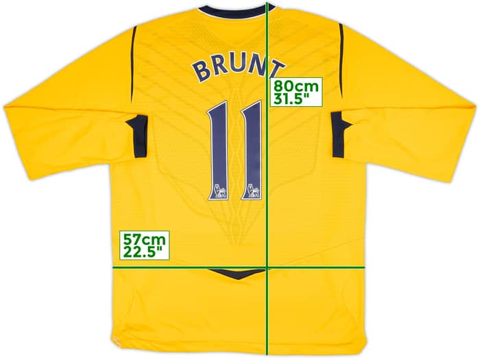 2008-09 West Brom Away L/S Shirt Brunt #11 - 10/10 - (XL)