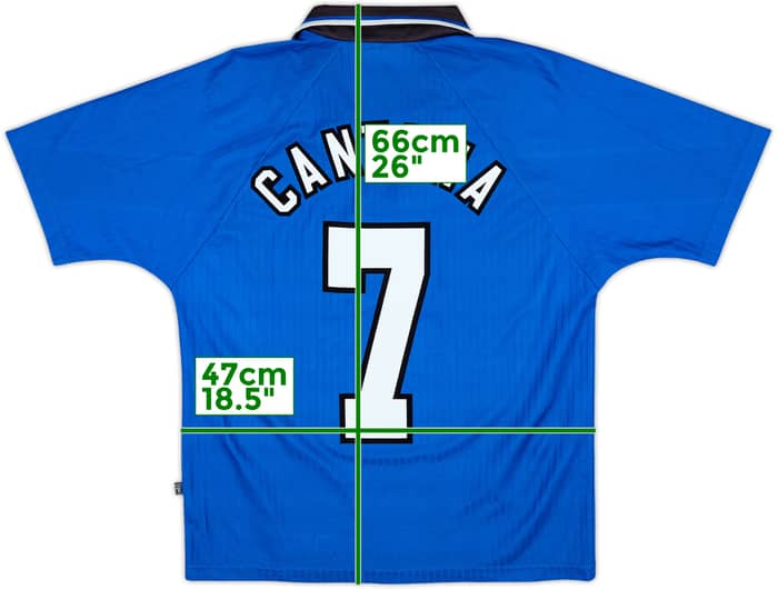 1996-98 Manchester United Third Shirt Cantona #7 - 7/10 - (Y)