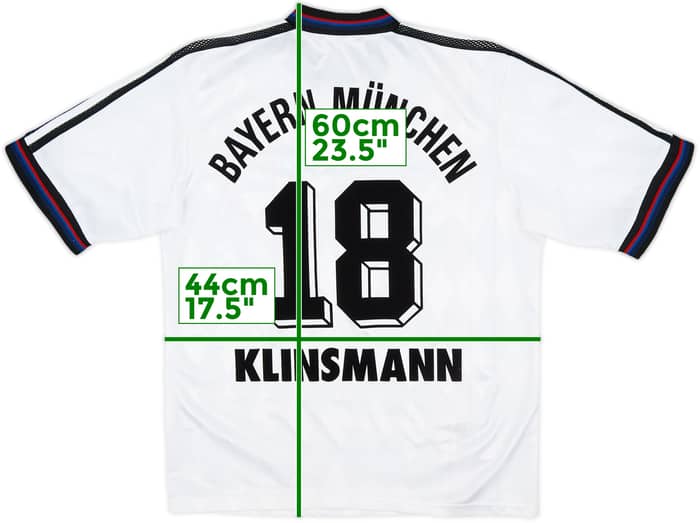 1996-98 Bayern Munich Away Shirt Klinsmann #18 - 8/10 - (Y)