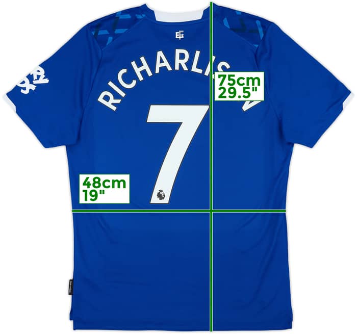 2019-20 Everton Home Shirt Richarlison #7 - 9/10 - (L)