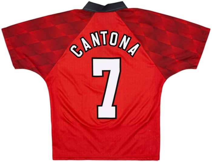 1996-98 Manchester United Home Shirt Cantona #7 - 10/10 - (Y)