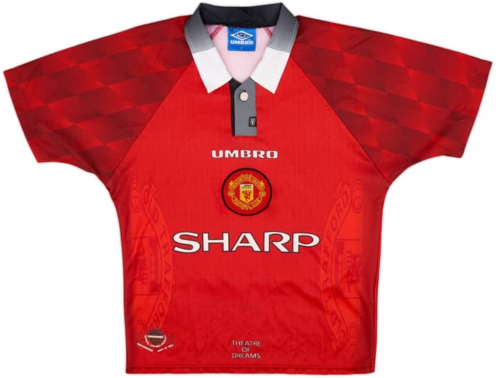 1996-98 Manchester United Home Shirt Cantona #7 - 10/10 - (Y)