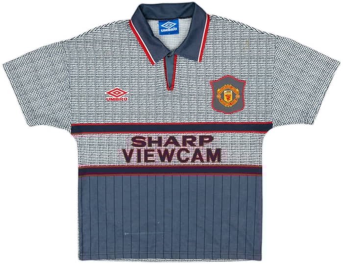 1995-96 Manchester United Away Shirt Cantona #7 - 8/10 - (Y)