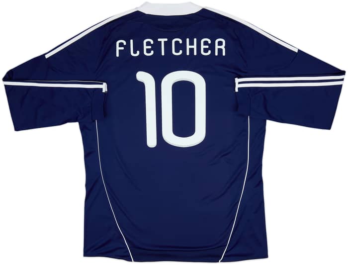2010-11 Scotland Home L/S Shirt Fletcher #10 - 8/10 - (XXL)