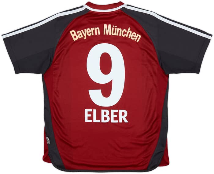 2001-02 Bayern Munich Home Shirt Elber #9 - 8/10 - (Y)