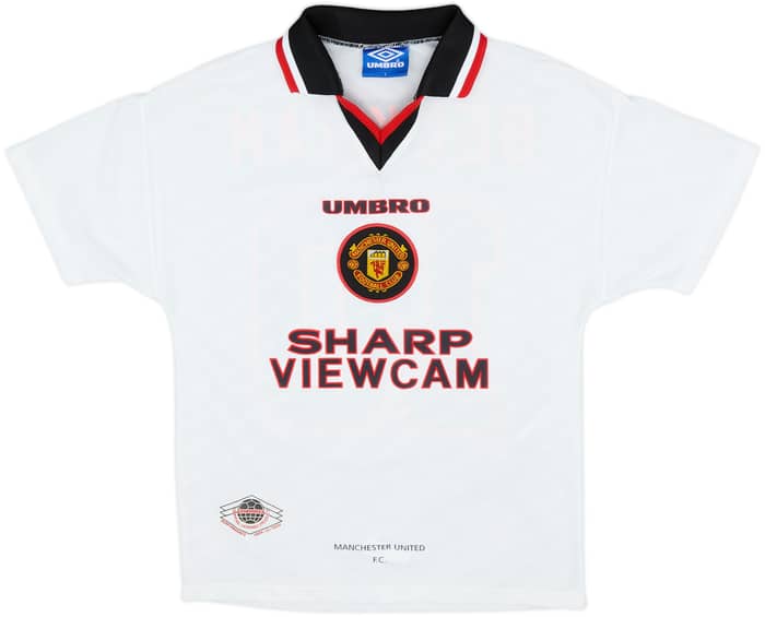 1996-97 Manchester United Away Shirt Beckham #10 - 10/10 - (Y)