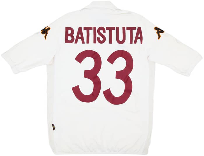 2002-03 Roma Away Shirt Batistuta #33 - 6/10 - (M)