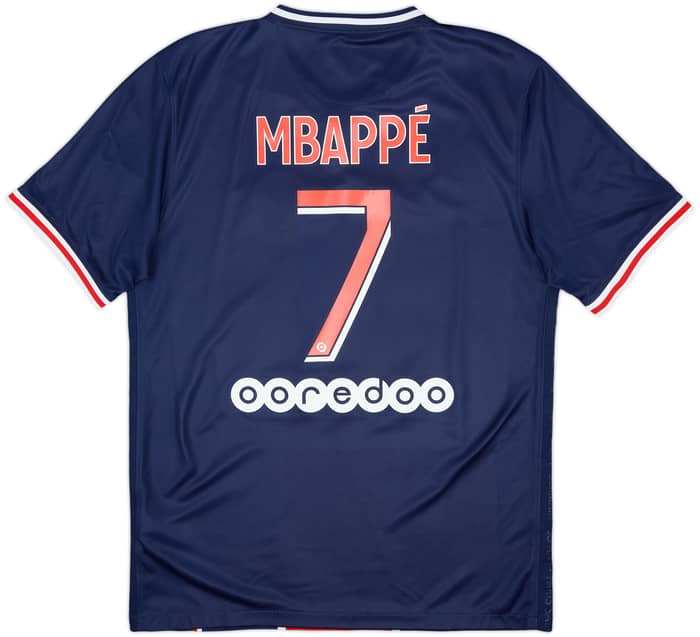 2020-21 Paris Saint-Germain Home Shirt Mbappe #7 - 10/10 - (M)
