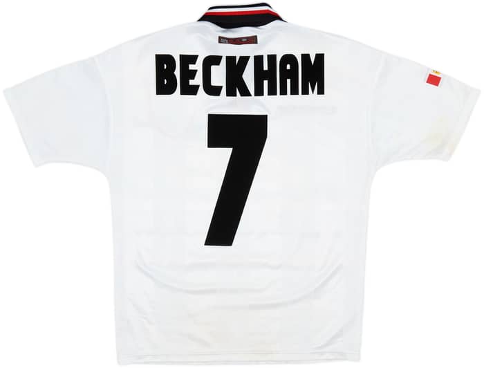 1997-99 Manchester United Away Shirt Beckham #7 - 9/10 - (Y)