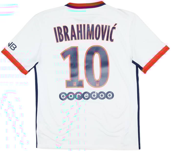 2015-16 Paris Saint-Germain Away Shirt Ibrahimovic #10 - 7/10 - (M)