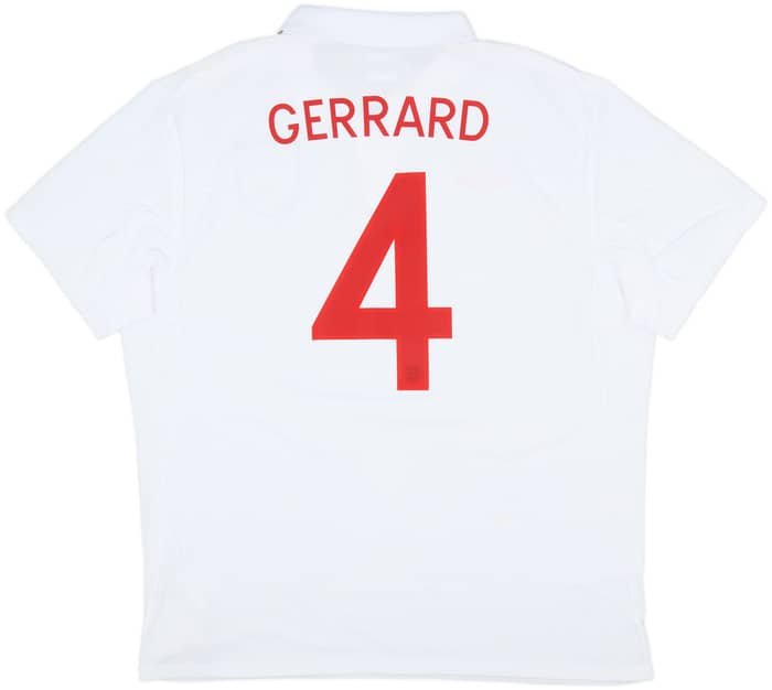 2009-10 England Home Shirt Gerrard #4 (XL)