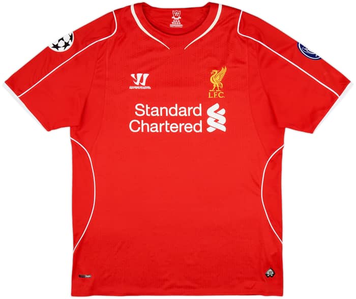 2014-15 Liverpool Home Shirt Gerrard #8 - 7/10 - (XL)