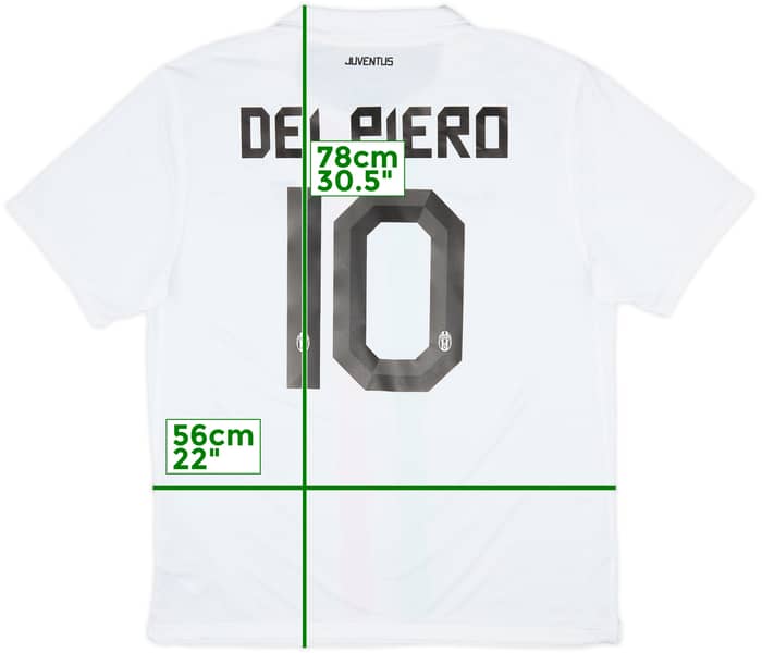 2010-12 Juventus Away Shirt Del Piero #10 - 10/10 - (XL)