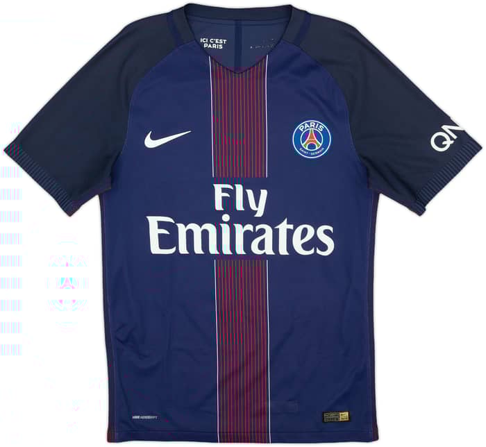 2016-17 Paris Saint-Germain Authentic Home Shirt Cavani #9 - 8/10 - (S)