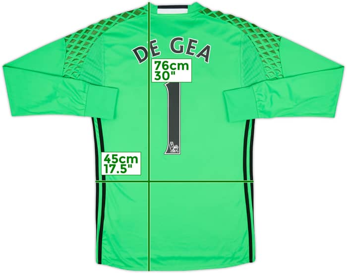 2016-17 Manchester United GK Shirt De Gea #1 - 9/10 - (S)
