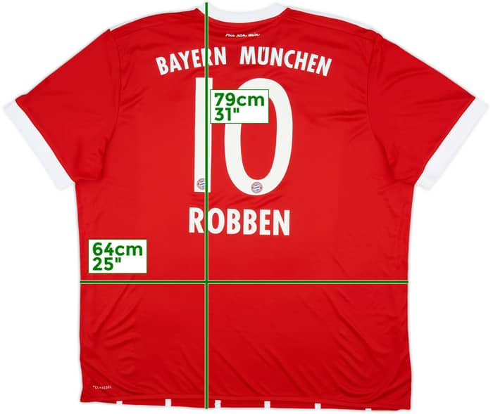 2017-18 Bayern Munich Home Shirt Robben #10 - 10/10 - (XXL)