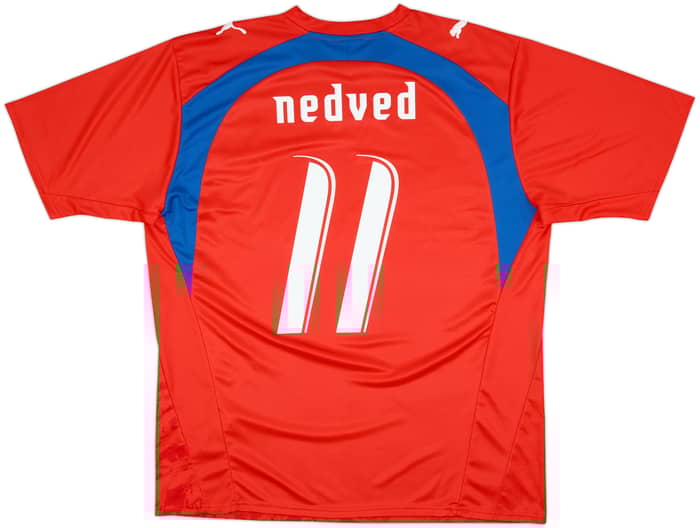 2006-08 Czech Republic Basic Home Shirt Nedved #11 - 10/10 - (XL)