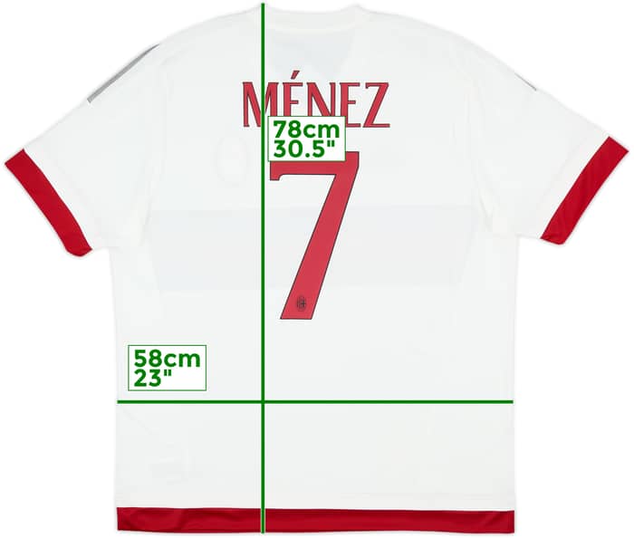 2015-16 AC Milan Away Shirt Menez #7 (XL)