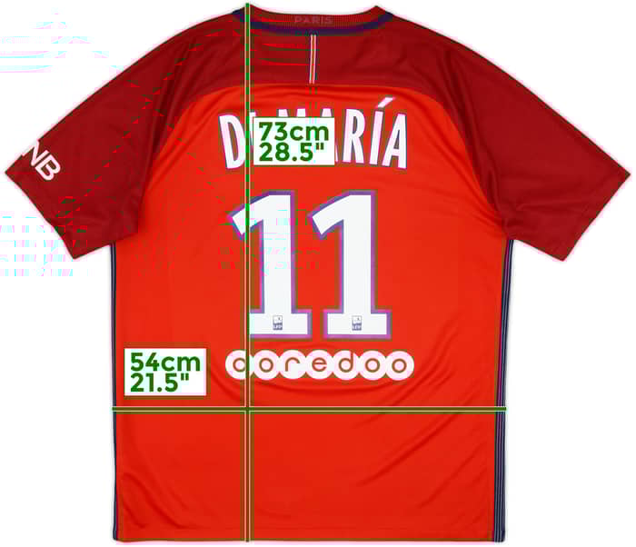 2016-17 Paris Saint-Germain Away Shirt Di Maria #11 - 8/10 - (L)