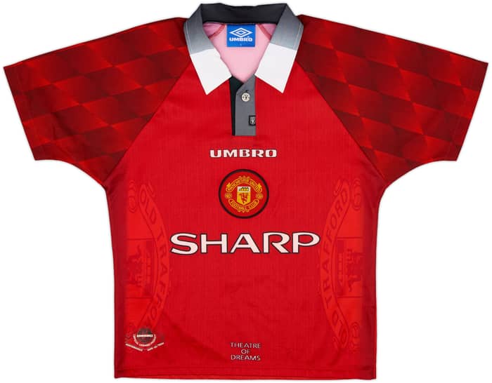 1996-98 Manchester United Home Shirt Cantona #7 - 10/10 - (Y)