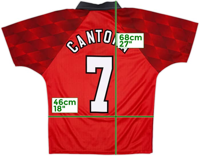 1996-98 Manchester United Home Shirt Cantona #7 - 10/10 - (Y)