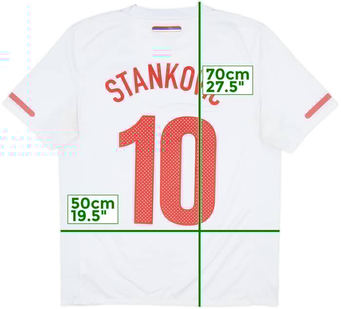 2010-12 Serbia Away Shirt Stankovic #10 - 7/10 - (M)
