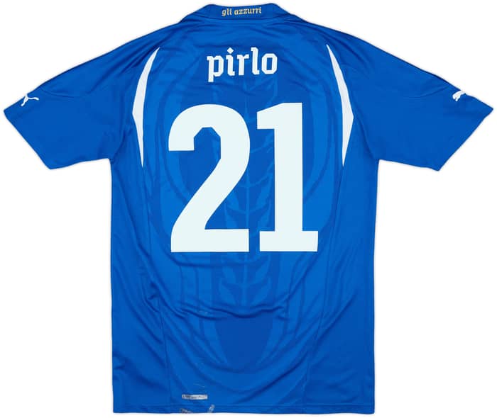 2010-12 Italy Home Shirt Pirlo #21 - 7/10 - (S)