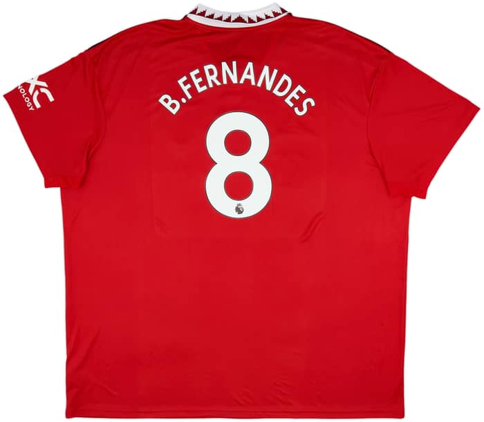 2022-23 Manchester United Home Shirt B.Fernandes #8 - 10/10 - (4XL)