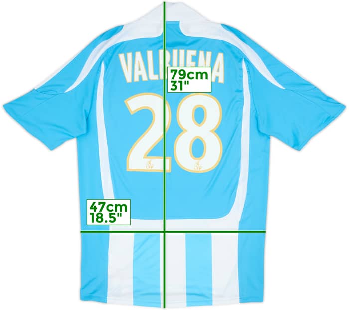 2007-08 Olympique Marseille Away Shirt Valbuena #28 - 6/10 - (S)