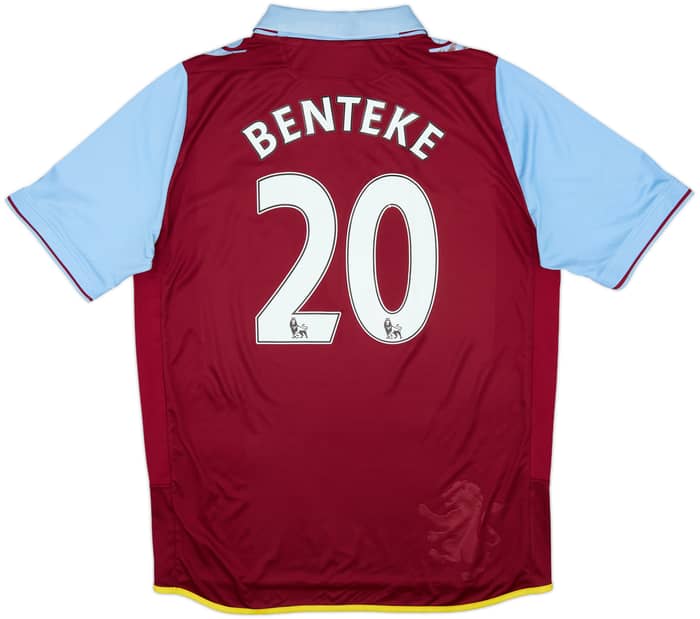 2012-13 Aston Villa Home Shirt Benteke #20 - 7/10 - (L)