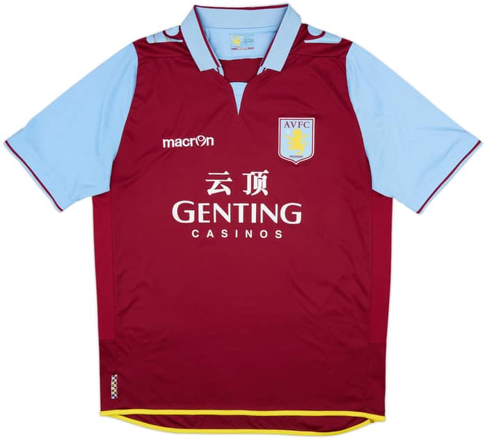 2012-13 Aston Villa Home Shirt Benteke #20 - 7/10 - (L)