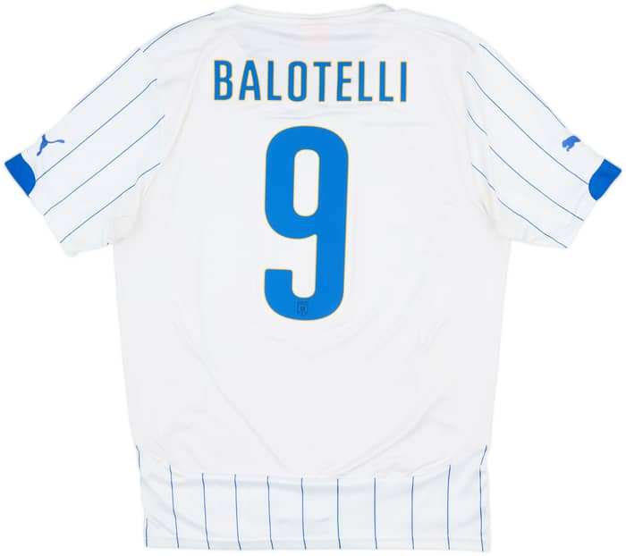 2014-15 Italy Away Shirt Balotelli #9 - 8/10 - (L)