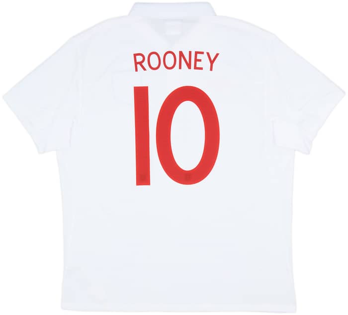 2009-10 England Home Shirt Rooney #10 (XL)
