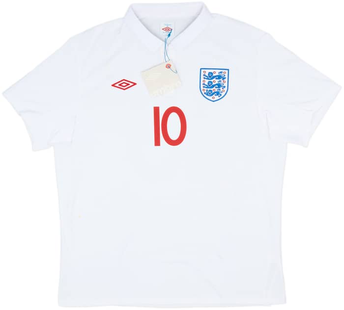 2009-10 England Home Shirt Rooney #10 (XL)