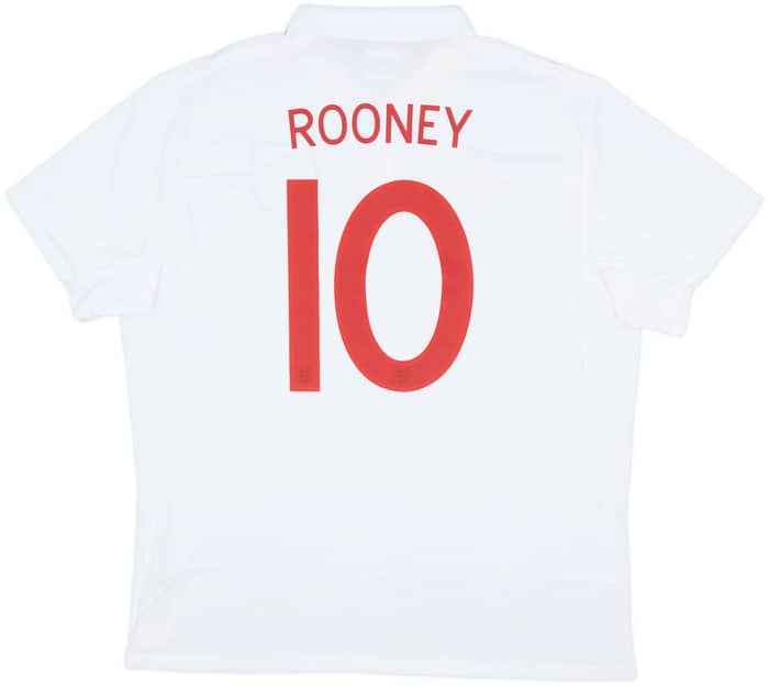 2009-10 England Home Shirt Rooney #10 (XL)