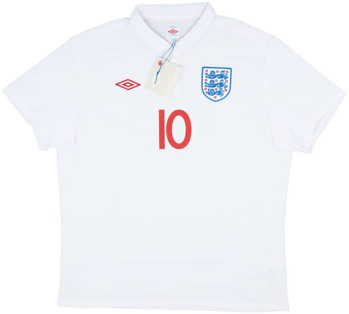 2009-10 England Home Shirt Rooney #10 (XL)