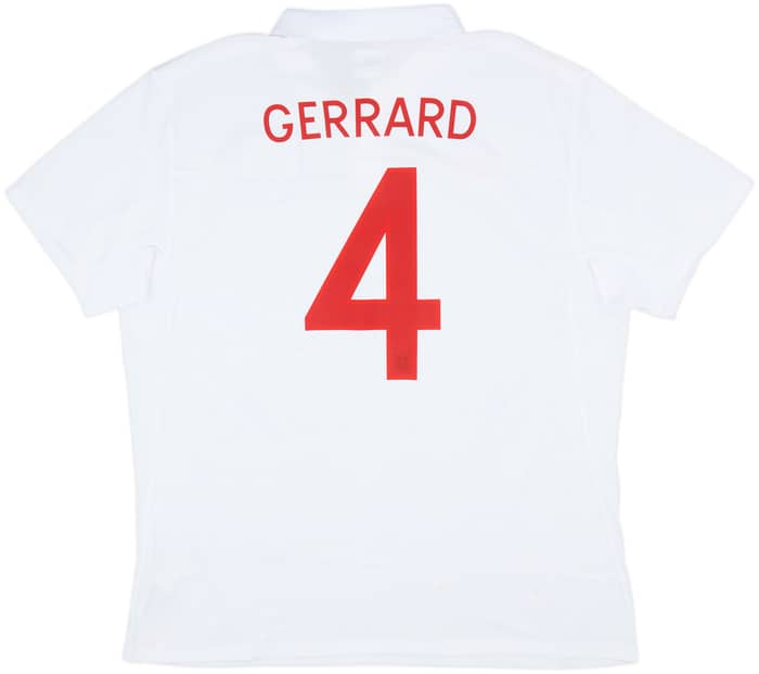 2009-10 England Home Shirt Gerrard #4 (XL)