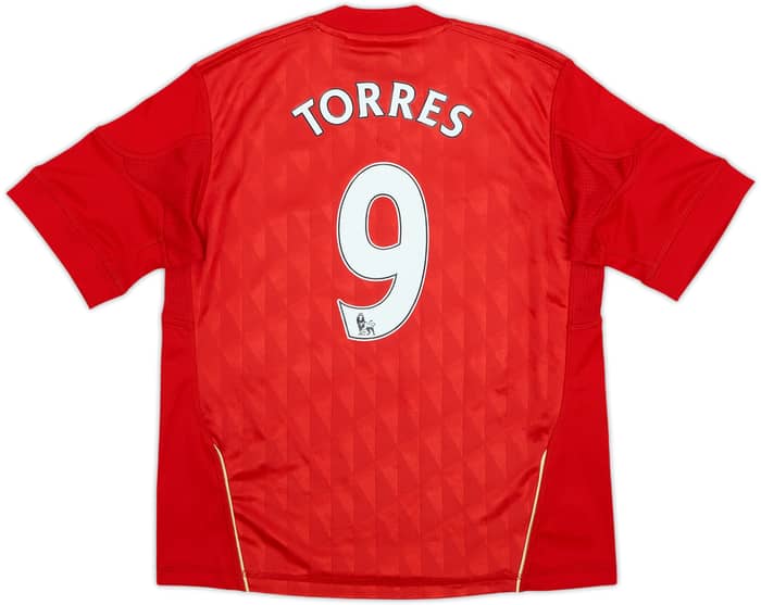 2010-12 Liverpool Home Shirt Torres #9 - 5/10 - (7-8 Years)